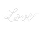 Neon LED - Love - Vit - 61x27,4 cm
