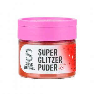 Ätbart glitter - Super Streusel- SuperLustreDust - Röd- 10 g