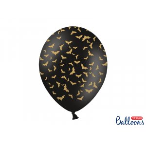Ballonger - Fladdermöss/Guld - 50-pack
