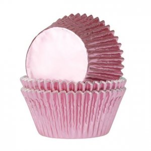 Minimuffinsformar - Metallic - Ljusrosa - 36 st