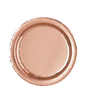 Desserttallrikar - Roséguld - 18 cm - 6-pack