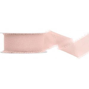 Chiffongband - 40 mm - Ljusrosa - 10 m