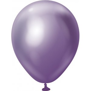 Miniballonger enfärgade - Premium 13 cm - Purple Chrome