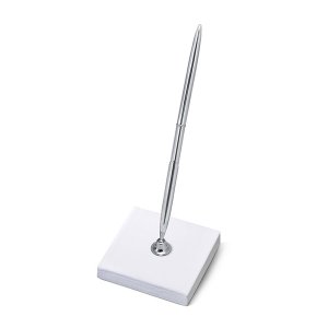 Pennställ med penna - Silver