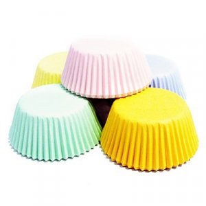 Muffinsformar - Pastellmix - Gul Blå Rosa - 60-pack - PME