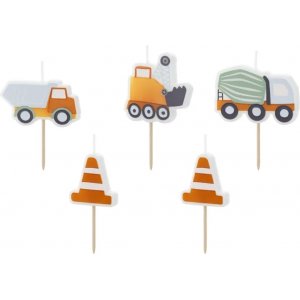 Tårtljus - Truck Party - 5-pack