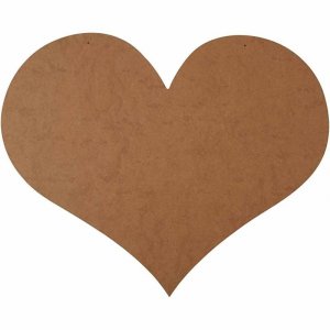 Hjärta - MDF - 50x40 cm