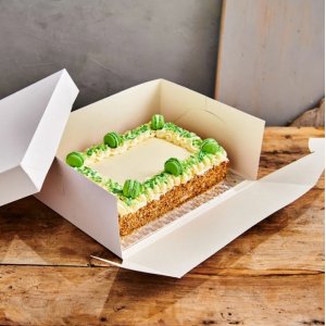 Tårtbox - Vit Avlång - 40x30x15 cm
