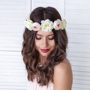 Blomsterkrans - Vit