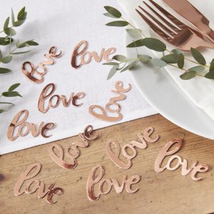 Konfetti - Love - Roséguld