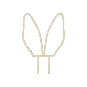 Cake topper - Trä - Kaninöron
