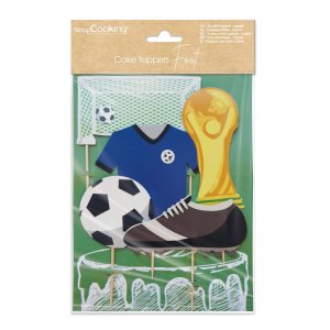 Cake Topper - Fotboll - Scrapcooking - 5 st