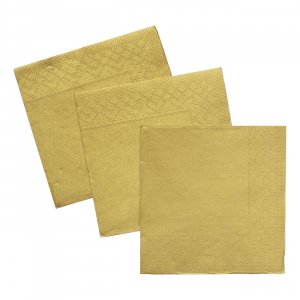 Små servetter - Guld - 24x24 cm - 20-pack