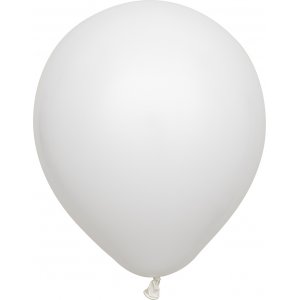 Ballonger enfärgade - Premium 45 cm - White