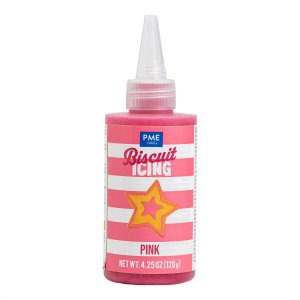 Färdig glasyr/Buscuit Icing - Rosa - PME - 120g