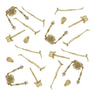 Små skelettdelar - Halloweendekoration