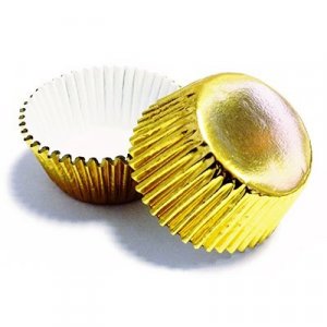 Minimuffinsformar - Metallic - Guld - 45st - PME