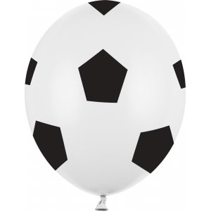 Ballonger - Pastellvit - Fotboll - 6-pack