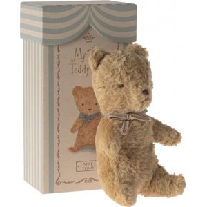 My First Teddy - Sand/Ljusblå