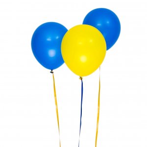 Ballonger - Blå/Gula - 10-pack