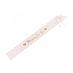 Sash - Mom to be - Ljusrosa/Guld