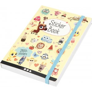 Bok med stickers - 11,5x17 cm