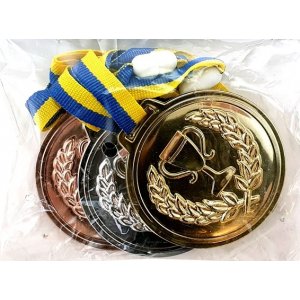 Medaljer - Guld, Silver, Brons - 3-pack