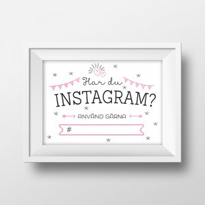 Instagramskylt - #4 - 4-pack