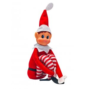 Elf on a shelf - 30cm - Röd - Nissa/Flicka