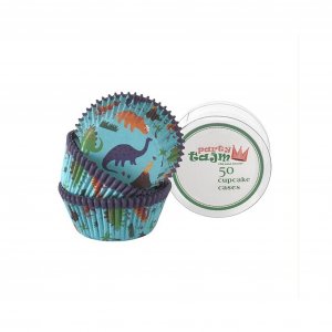 Muffinsformar - Dinosaurier - Blå - 50-pack