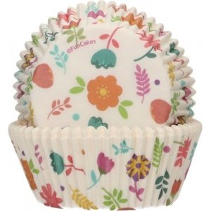 Muffinsformar - Floral - Funcakes - 48-pack