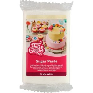 Sugarpaste/Sockerpasta - Bright White - FunCakes - 250 gram