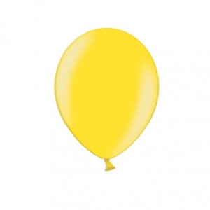 Miniballonger - Metallic - Gula - 10-pack