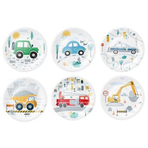 Papptallrik - Stadens trafik - 6-pack