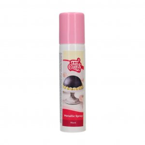 Ätbar spray - FunCakes - Metallic Black - 100 ml