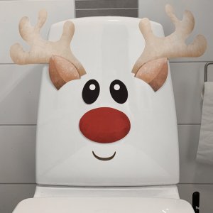 Nisses julbus - Gör om toaletten till renen Rudolf