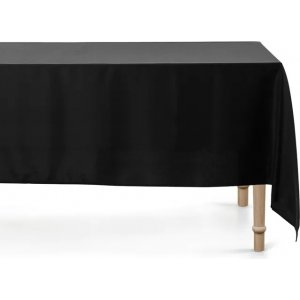 Bordsduk Tyg - Svart - 180x300 cm