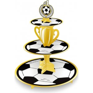 Cupcakeställ - Fotboll - 3 våningar