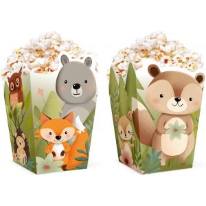 Popcornbägare - Skogens vänner - 6-pack