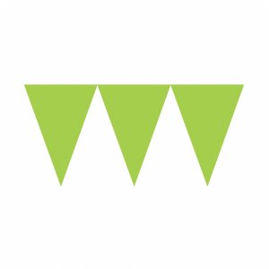 Vimpelgirlang - Lime - 4,5m