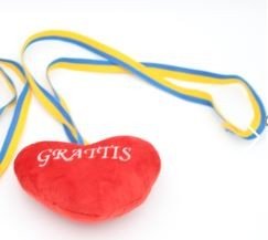 Studenthänge - Hjärta - Grattis - 15 cm