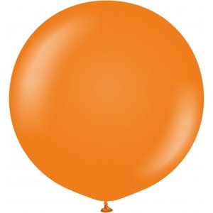 Ballonger enfärgade - Premium 90 cm - Orange - 2-pack
