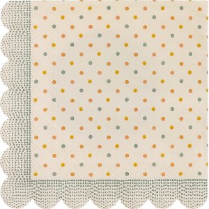 Små servetter - Multi Dots - Maileg - Blå - 20-pack