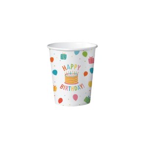 Pappmuggar - Happy Birthday Kids - 8-pack