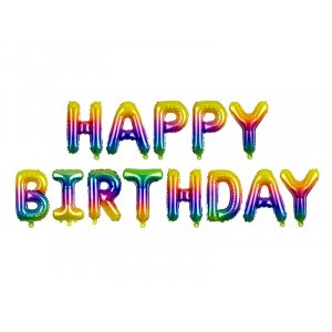 Ballonggirlang - Rainbow - Happy Birthday