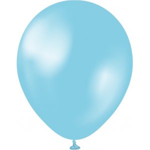 Miniballonger enfärgade - Premium 13 cm - Pearl Sky Blue
