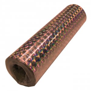 Serpentiner Holografisk Roséguld 18 m - 4-pack