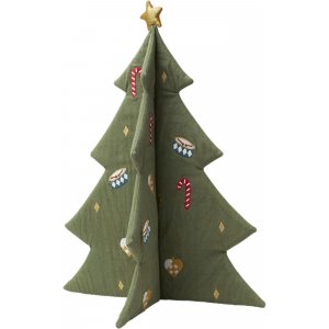 Julgran broderad - Grön - 40 cm - FABELAB
