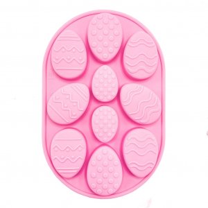 Silikonform - Påskägg - Rosa