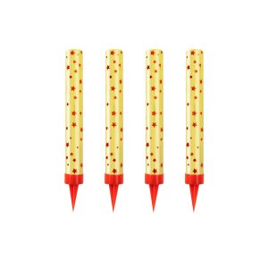 Isfacklor Guld - 4-pack - 10 cm